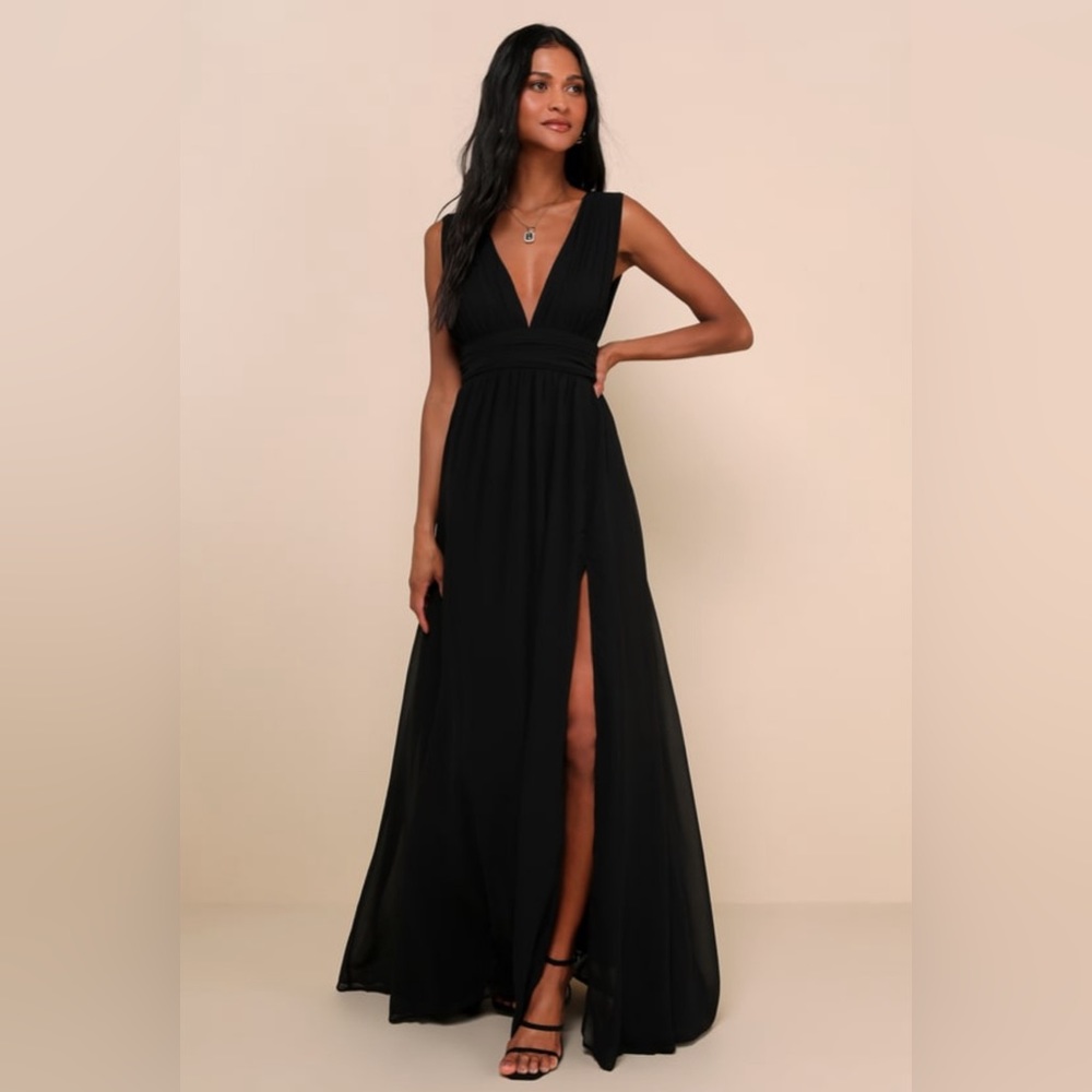 Black bridesmaid dress